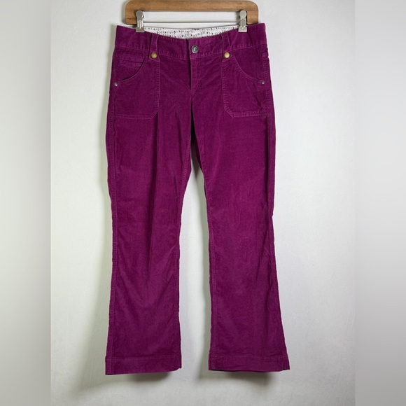 Athleta Denim - Athleta Women’s Loveland Corduroy Pant Raspberry Low Rise Stretch Cord Size 6P